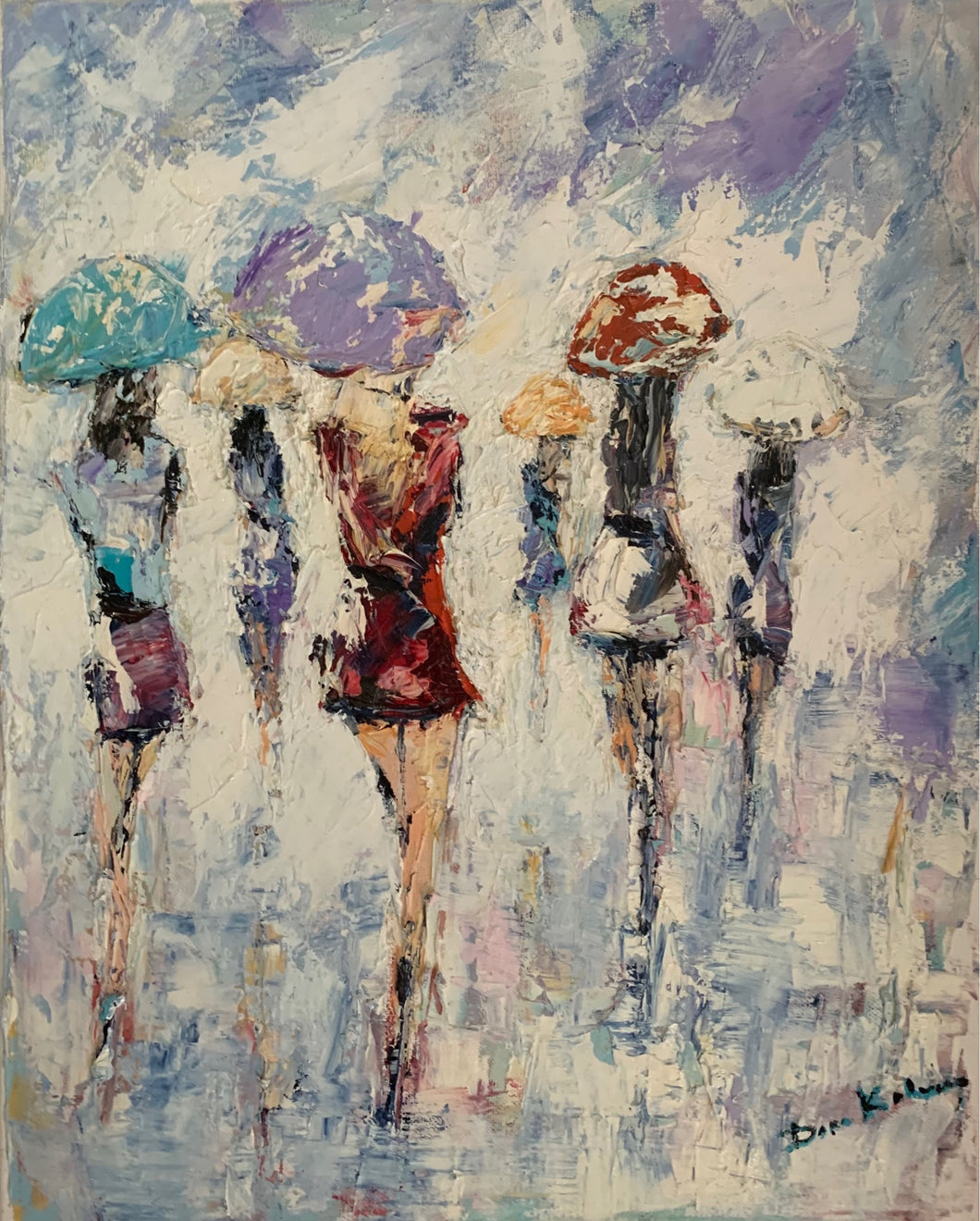 Donne sotto la pioggia